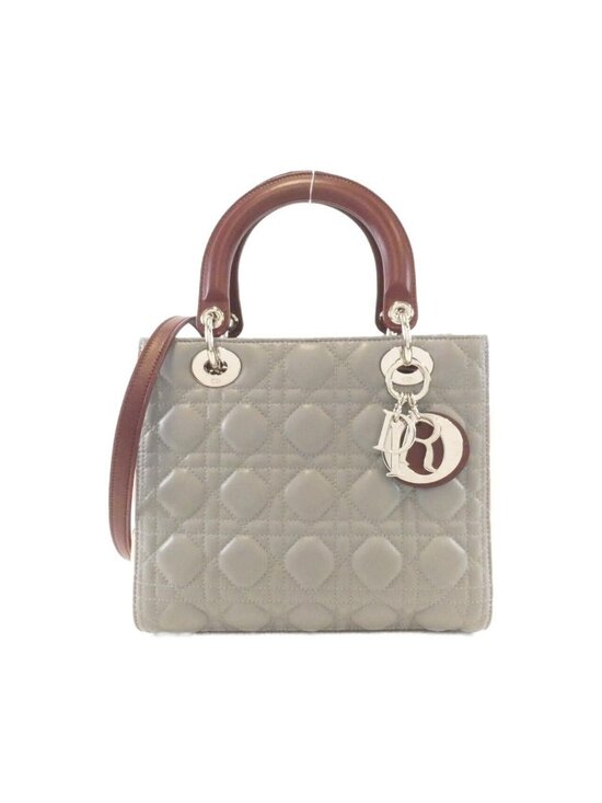 Christian Dior Handbags - Dior Lady Bag Handbag Gray